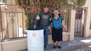 ENTREGA DE CONTENEDOR PARA LA BASURA