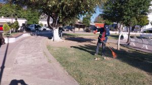 SERVICIOS PÚBLICOS TRABAJANDO EN LIMPIEZA