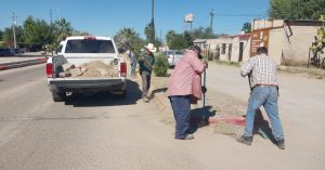 SE REALIZAN LABORES DE LIMPIEZA EN LA LOCALIDAD LA ESTANCIA